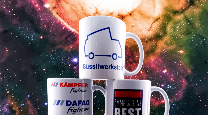 Werbetasse zum Spitzenpreis – Ab 4.- Stutz