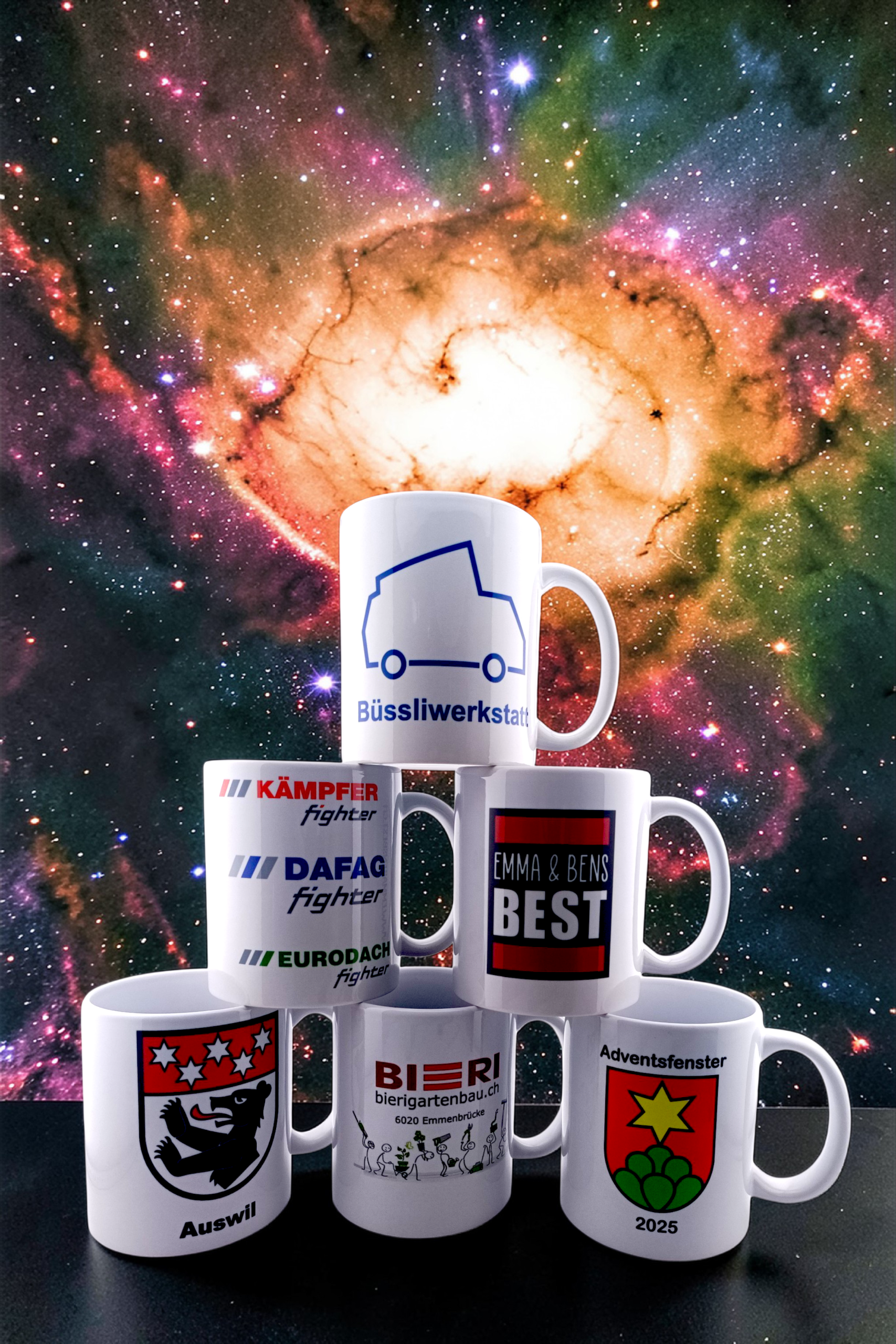 Werbetasse für Firmen und Vereine